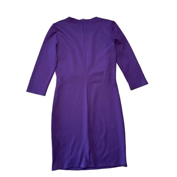 Weekend Max Mara Burgundy Provinom Jersey Lace Top Dress Sz M - Picture 3 of 10